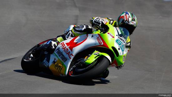 Капиросси наконец-то снова был за рулем Ducati...