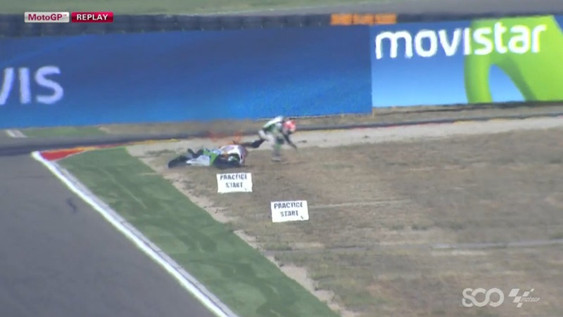 Дебют Avintia на Desmosedici GP14 закончился пожаром
