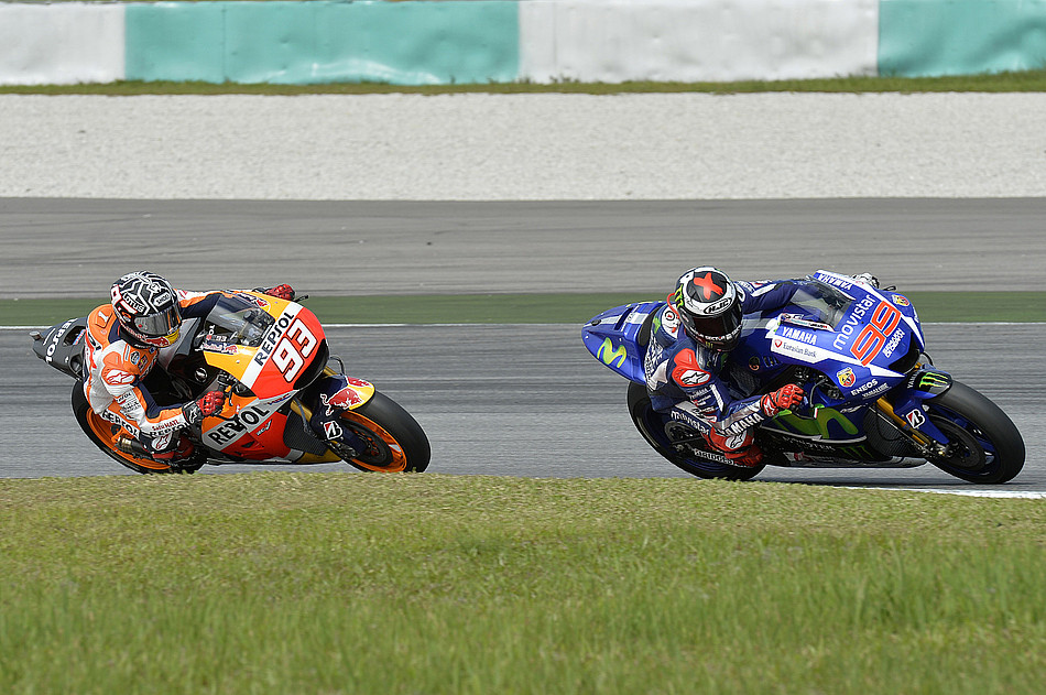 Марк Маркес и Хорхе Лоренсо, MotoGP 2015