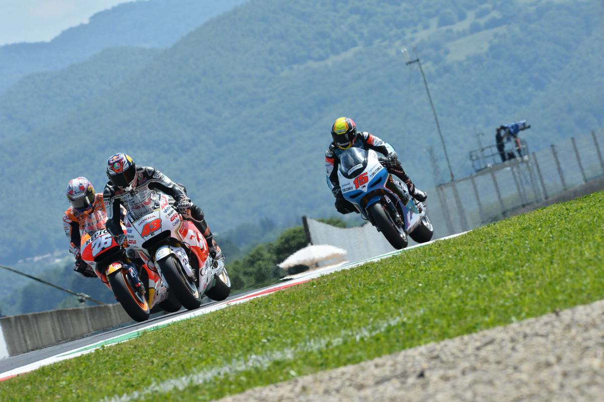 Педроса, Миллер и де Анджелис (Муджелло, 2015)