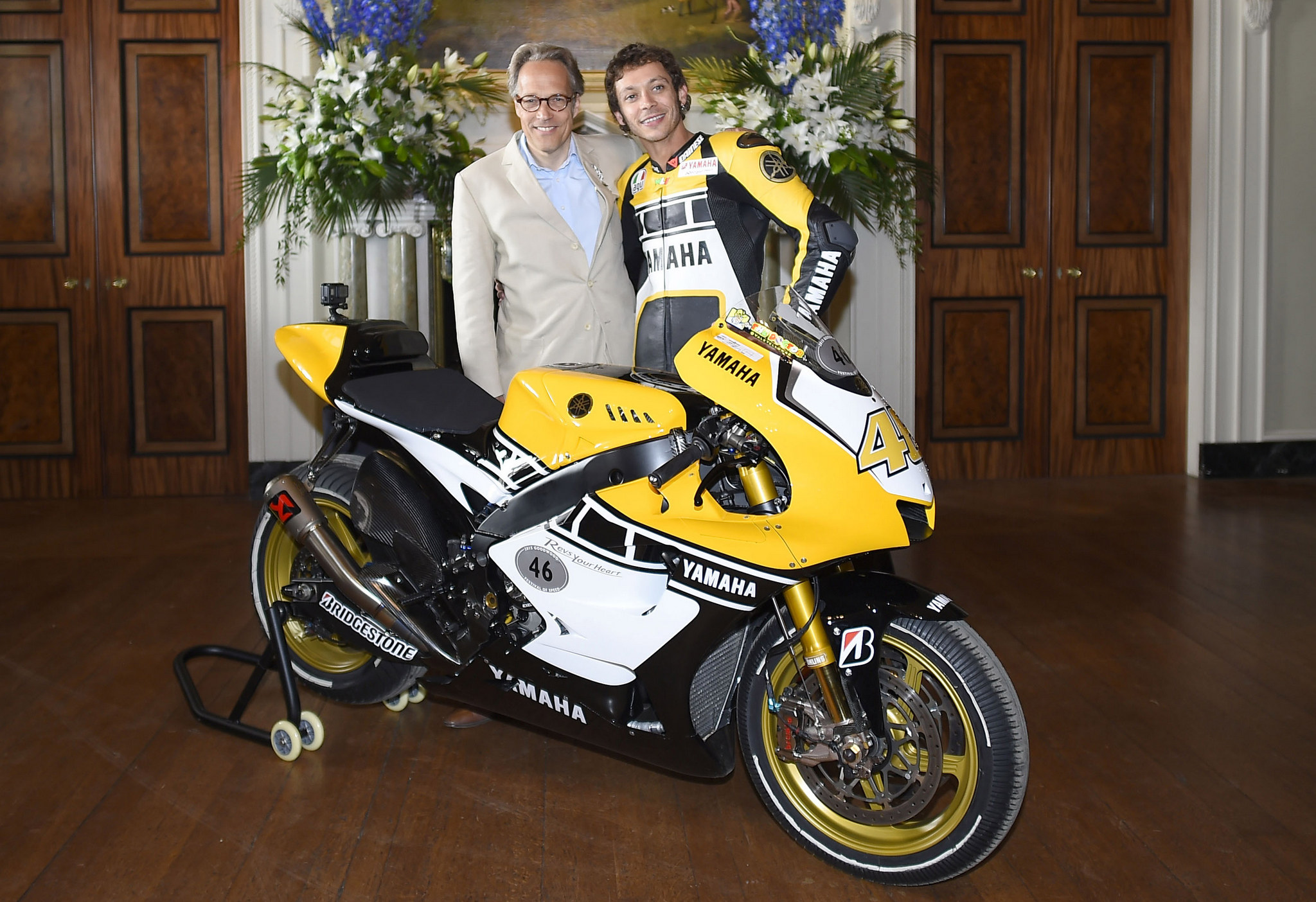 Валентино Росси и лорд Марч (Гудвуд, 2015)