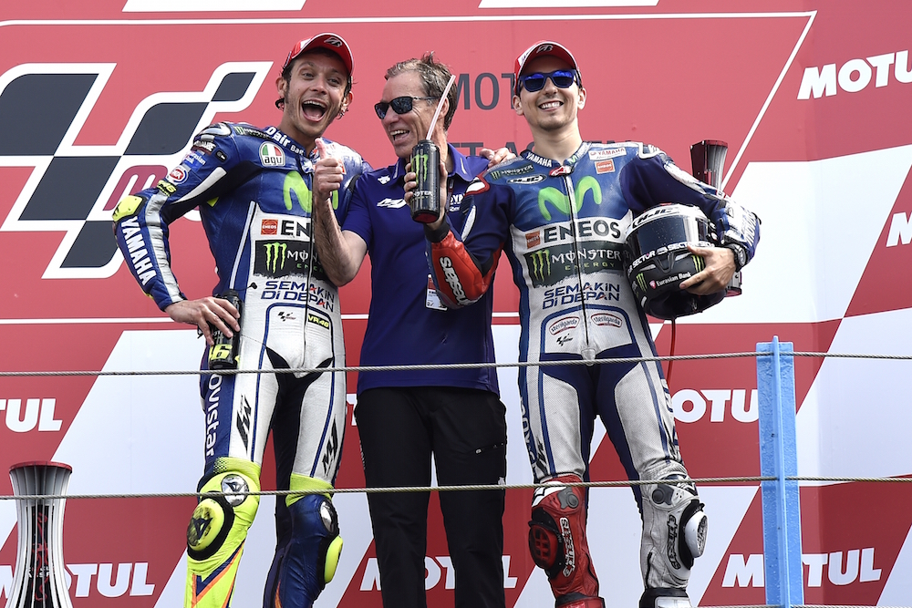 Хорхе Лоренсо и Валентино Росси