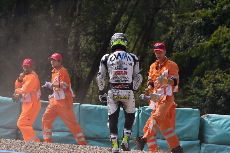 Кэл Крачлоу - падение, Гран-При Чехии, 2015, MotoGP