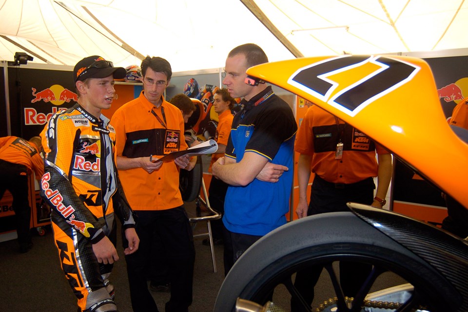 Стоунер и KTM 125 FRR (2004)