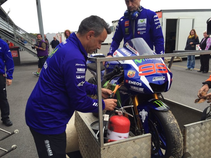 Авария Хорхе Лоренсо в Австралии (тесты, 2015)