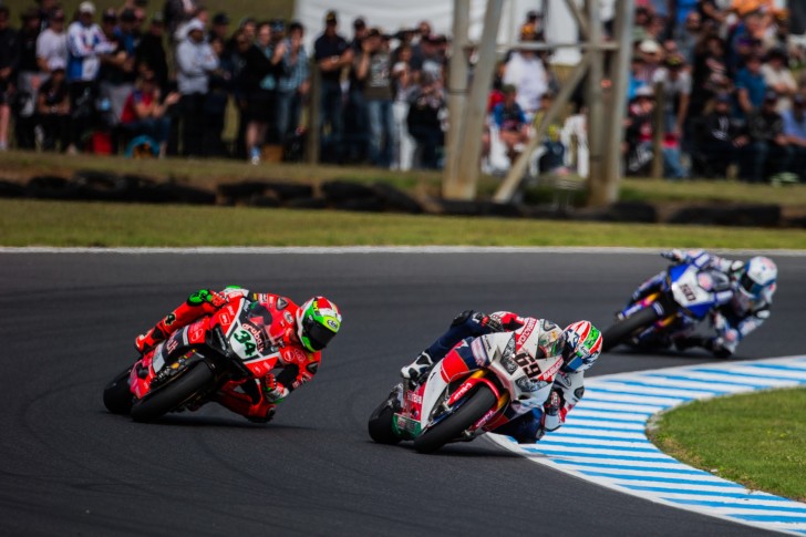 Джулиано и Хэйден на гонке WSBK в Австралии 2016 (A. Deboor)