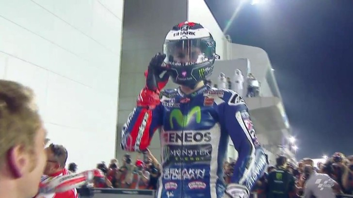 Фото дня: Хорхе Лоренсо доволен