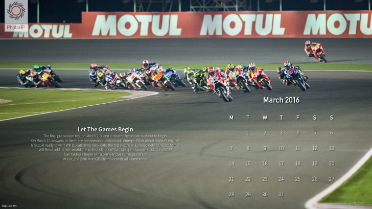 Календарь от Скотта Джонса, март 2016