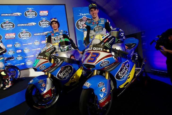 Морбиделли и А.Маркес на презентации Marc VDS 2016