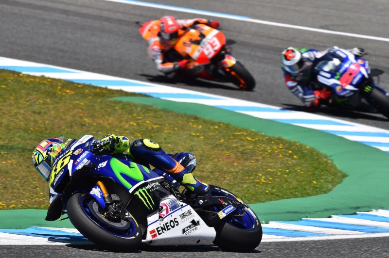 Хорхе Лоренсо, Марк Маркес, Валентино Росси, 