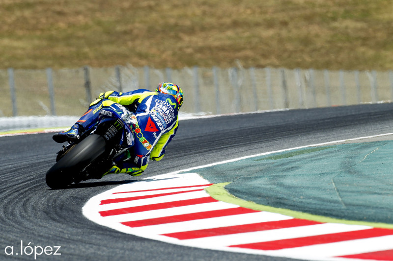 Валентино Росси, поворот, Каталония, 2016