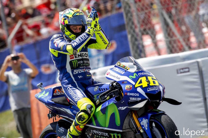 Валентино Росси, победа, гонка MotoGP Гран-При Каталонии 2016