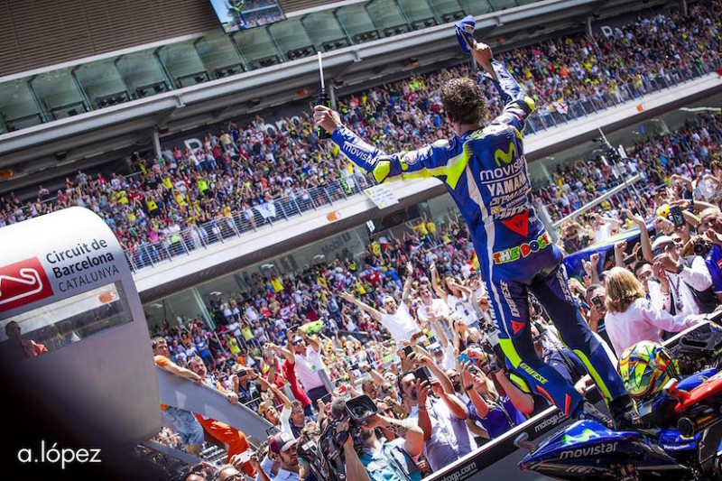 Валентино Росси, победа, гонка MotoGP Гран-При Каталонии 2016