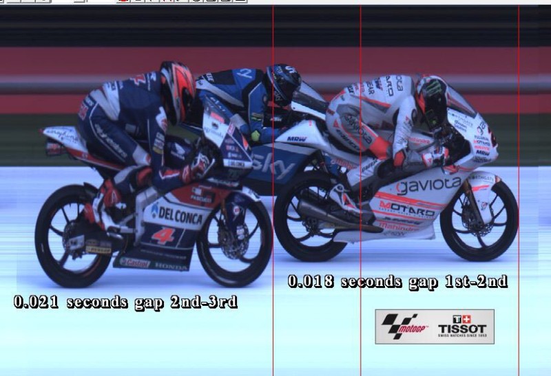 фотофиниш, гонка Moto3 Гран-При Нидерландов 2016