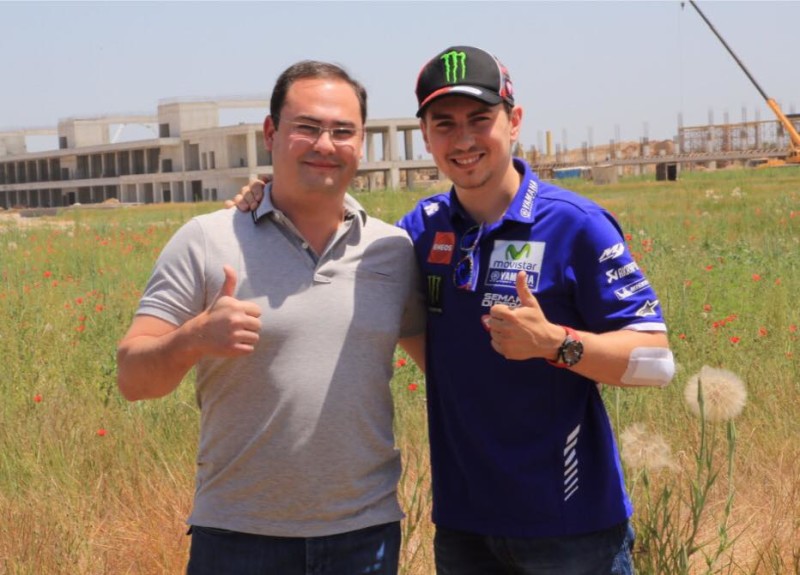 Хорхе Лоренсо на автодроме Сокол