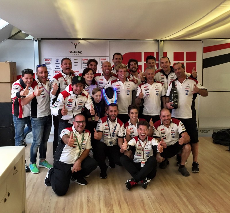 LCR Honda празднует подиум Крачлоу в Германии 2016