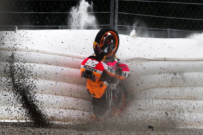 Дани Педроса, авария, Австрия 2016, RC213V