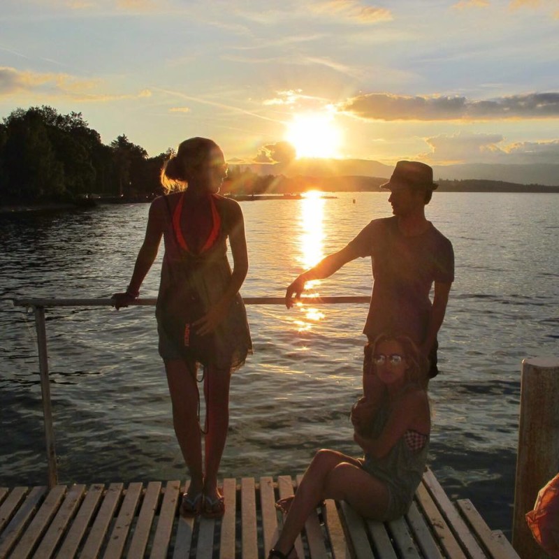 Дани Педроса на отдыхе