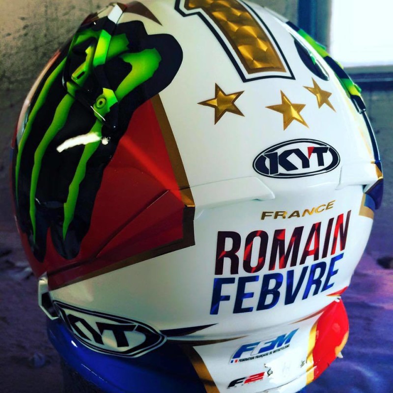 Шлем Ромена Февра для Motocross of Nations 2016