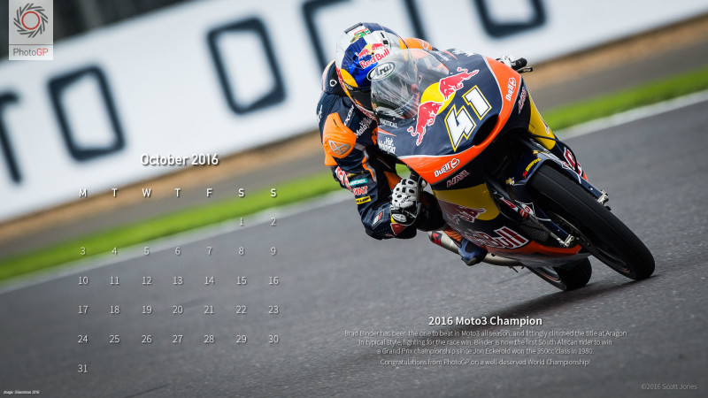 Календарь на октябрь 2016 от Скотта Джонса