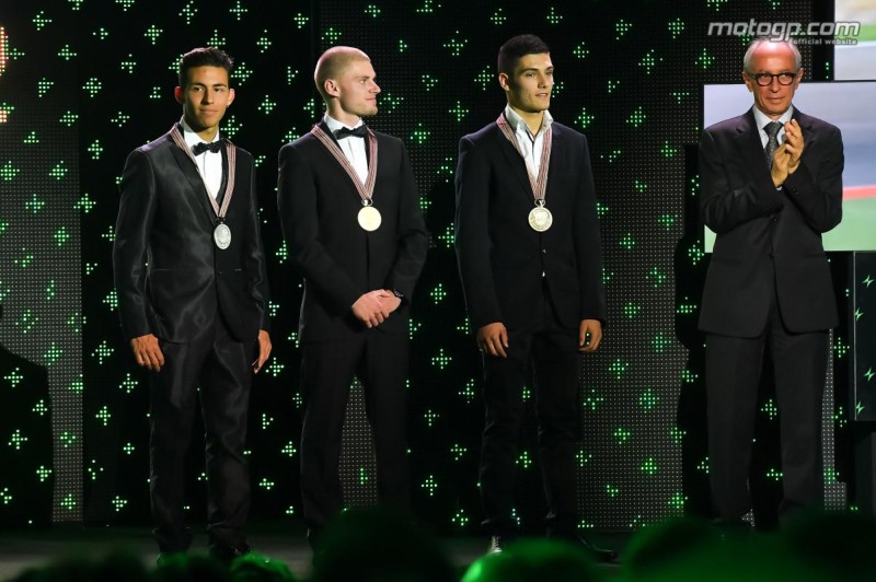 Бастианини, Биндер, Наварро - призеры чемпионата Moto3 2016 года
