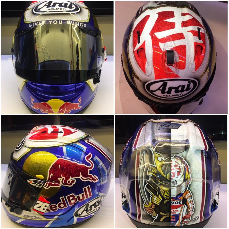 Шлем Дани Педросы для Гран-При Валенсии 2016