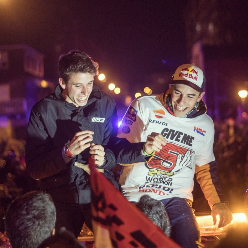 Марк Маркес отпраздновал свой чемпионский титул 2016