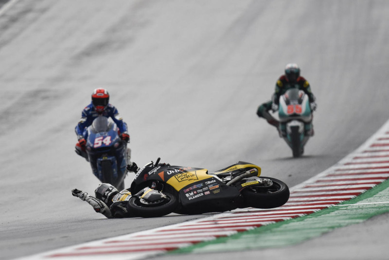 Дождевая тренировка Moto2 Гран-При Австрии 2017