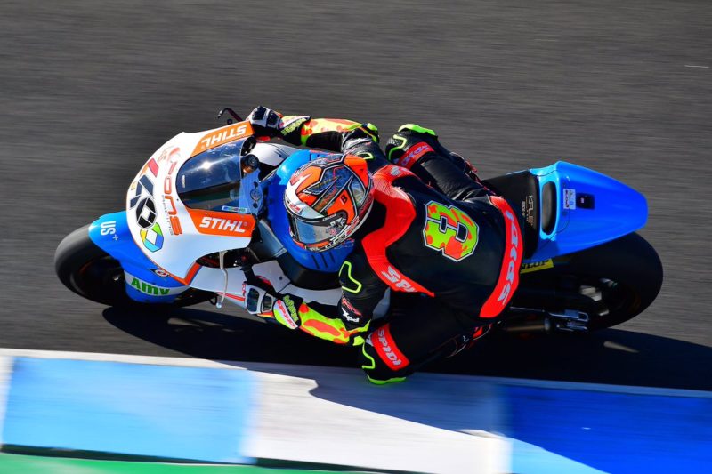 Эктор Барбера на тестах Moto2 в Хересе 2017