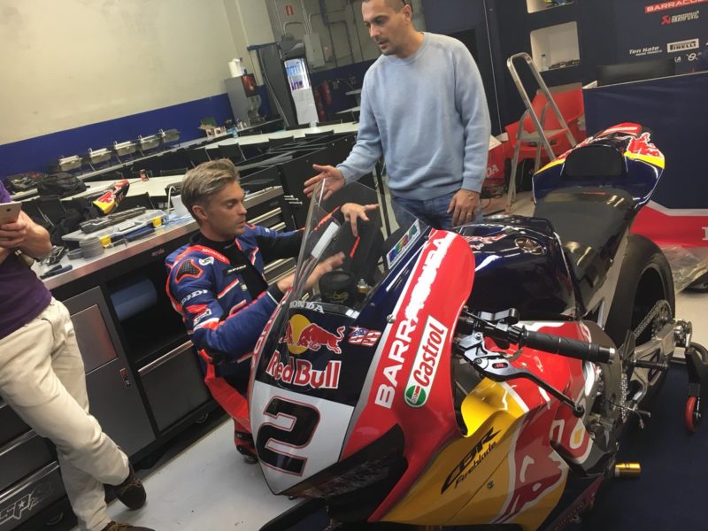 Леон Камье на тестах WSBK в Хересе (2017)