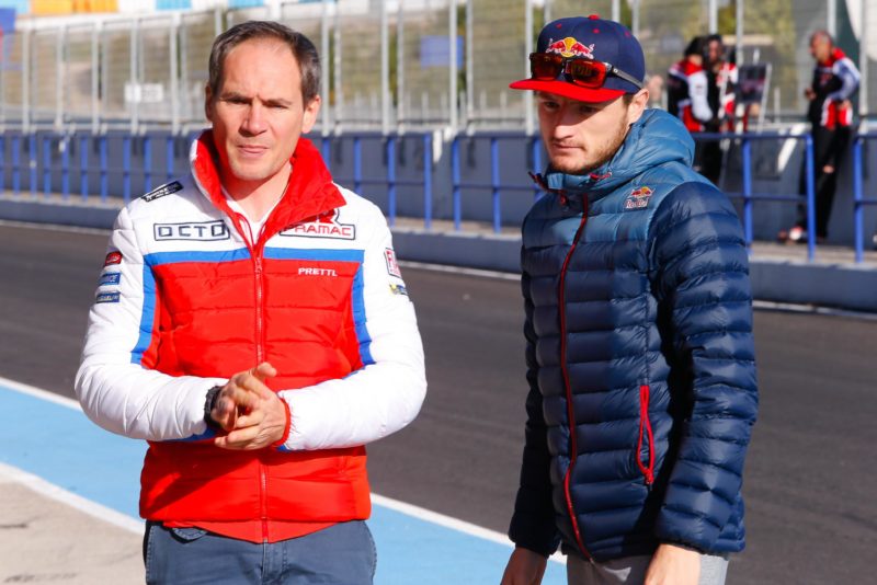 Пупулин и Миллер на тестах MotoGP в Хересе (2017)