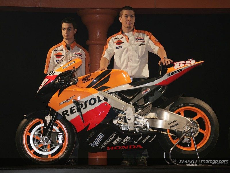 Педроса и Хэйден на презентации Repsol Honda 2006