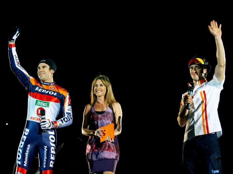 Андреа Довициозо на презентации Repsol Honda 2009