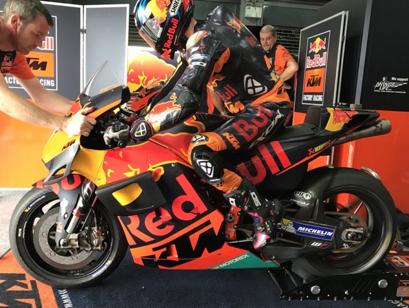 Аэрообтекатель КТМ (тесты MotoGP 2018 в Таиланде)
