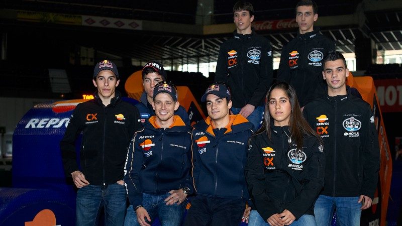 Стоунер и Педроса на презентации Repsol Honda 2012