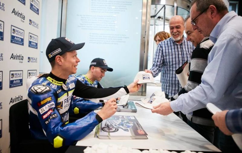 Рабат и Симеон на презентации Reale Avintia Racing 2018