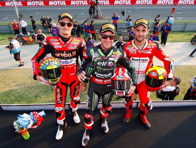 Дэвис, Рей и Форес на Бурираме (WSBK 2018)