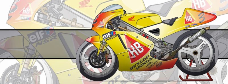 1996 Honda NSR250 Ральфа Вальдмана (Evan DeCiren)
