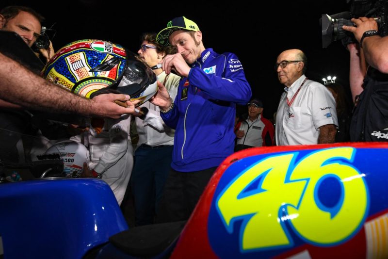 Открытие памятника Валентино Росси (Термас де Рио Ондо, 2018)