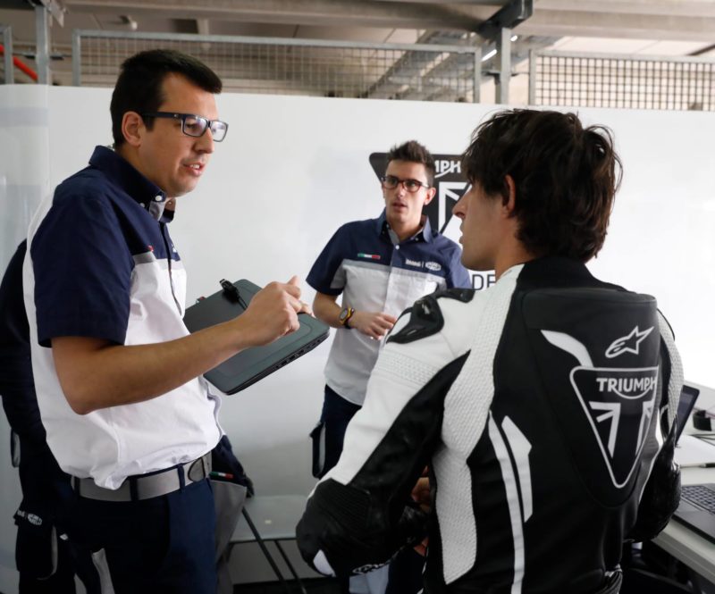 Тесты мотоцикла Triumph Moto2 (Арагон, 2018)