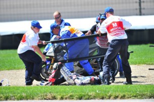 Падение Бэна Списа квалификация Гран-При Индианаполиса 2012