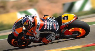 Дани Педроса тест Арагон MotoGP 2012