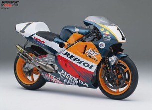 Honda NSR500. 1998 год. 185 л.с. 130 кг. Мик Дуэн, Алекс Кривиль