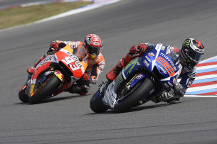 Марк Маркес и Хорхе Лоренцо. Гран-При Чехии, MotoGP 2015