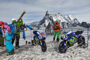 Movistar Yamaha MotoGP отдохнула на горнолыжном курорте с M1
