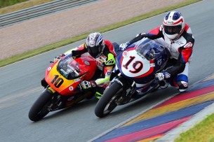 Спенсер и Маккой на World GP Bike Legends 2016