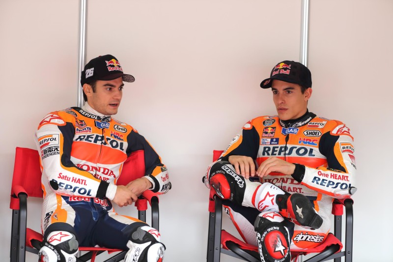 Педроса и Маркес на Honda Racing Thanks Day 2016