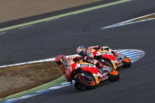 Педроса и Маркес на Honda Racing Thanks Day 2016
