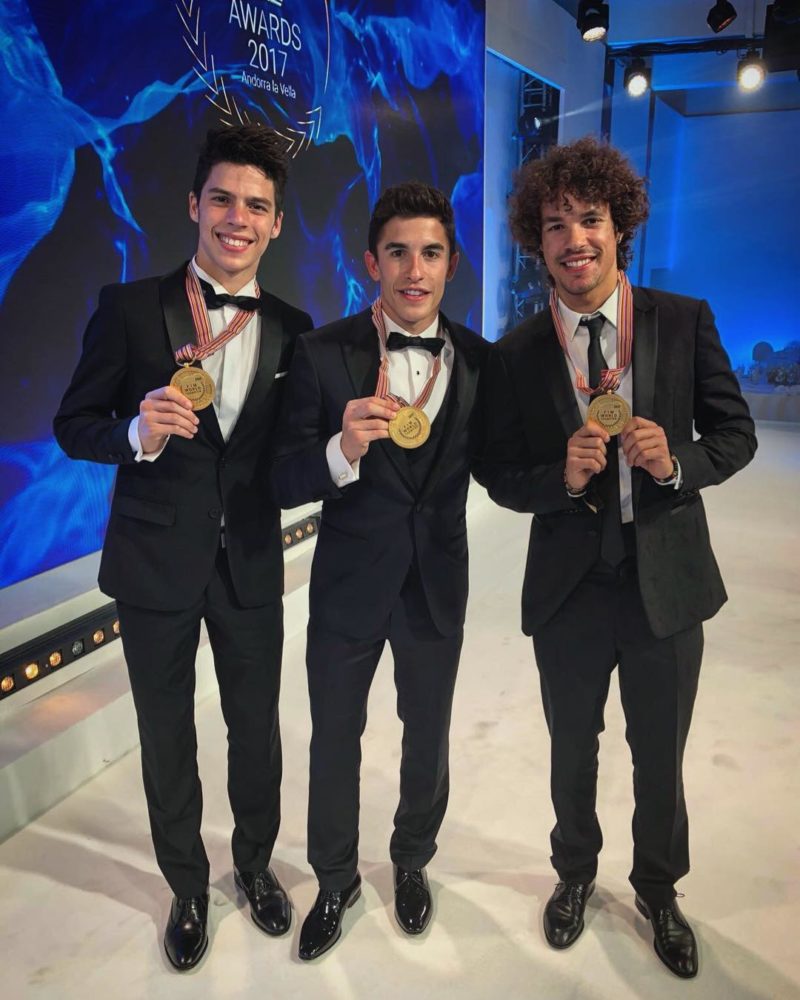 Мир, Маркес и Морбиделли (FIM Awards Ceremony 2017)