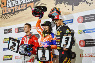 Бауман, Бич, Кардус на Superprestigio Dirt Track 2017